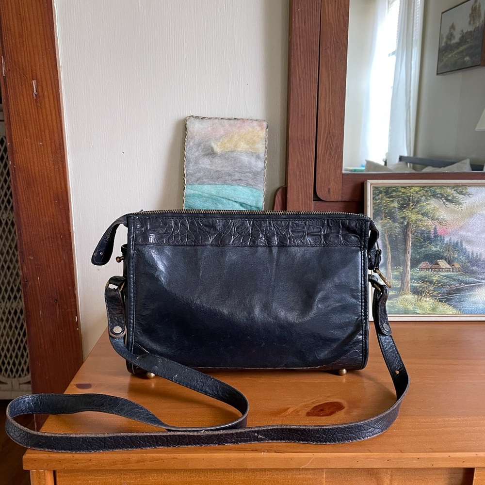 Vintage Brahmin leather crossbody purse